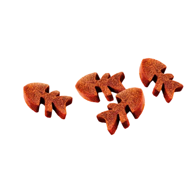 Fish-shaped sardine cat treats
