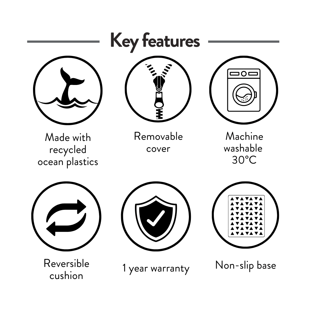 Key features of the Ralph & Co Chatsworth orthopaedic memory foam dog bed
