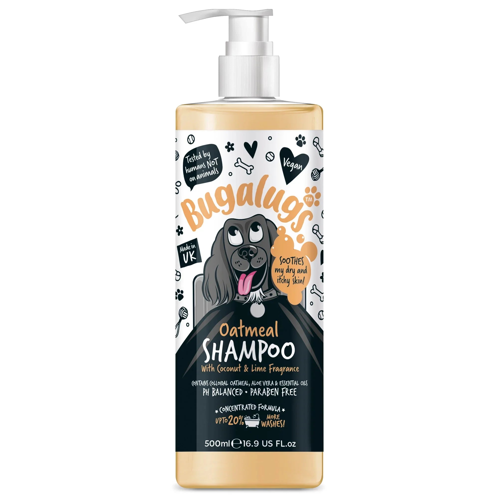 Bugalugs Oatmeal Dog Shampoo — product photograph
