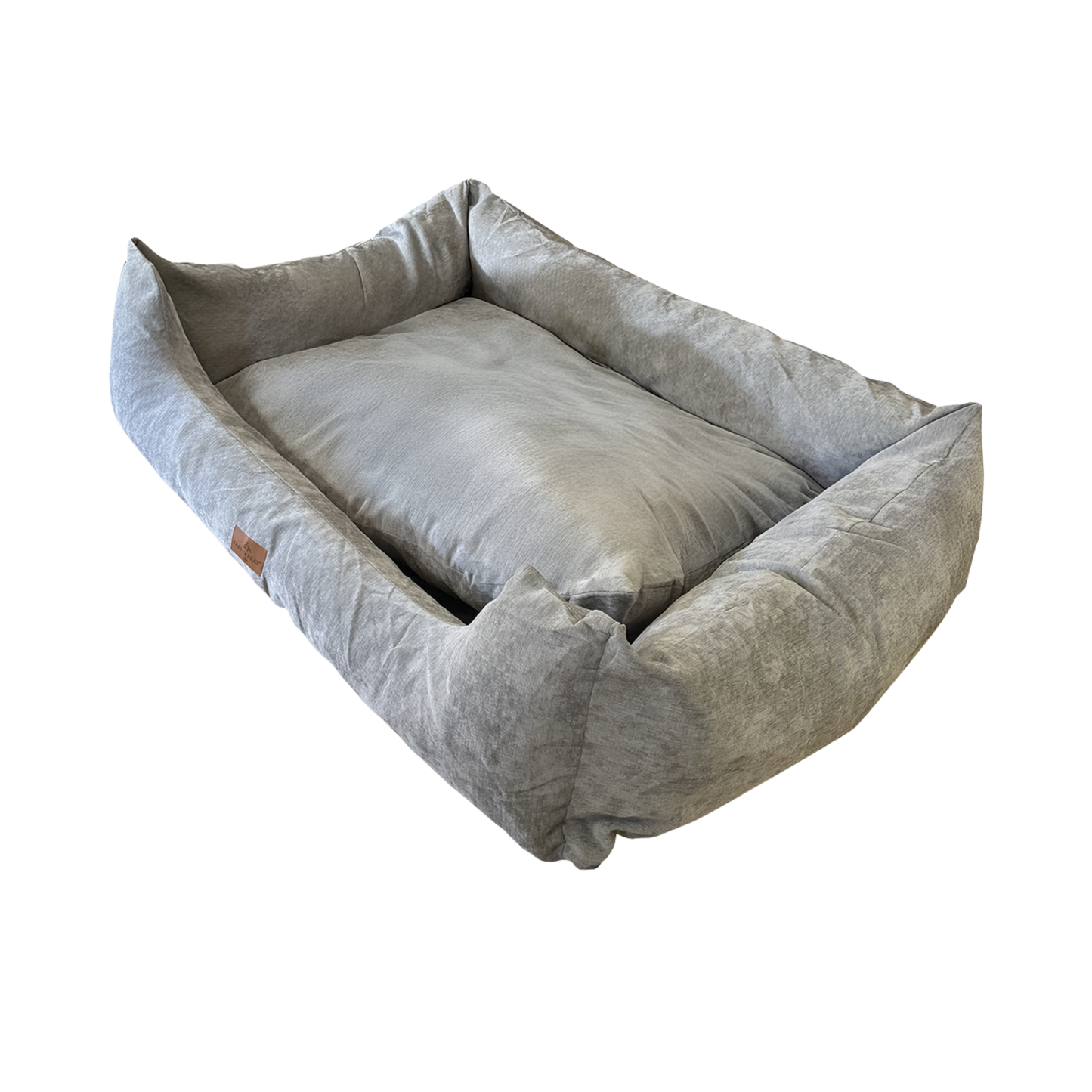 Baker & Bray human dog bed for you and your dog on white background
