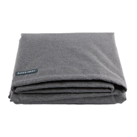 Folded Baker & Bray temperature regulating dog blanket in grey