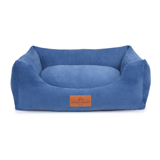Baker & Bray ultimate orthopaedic dog bed regal blue on white background