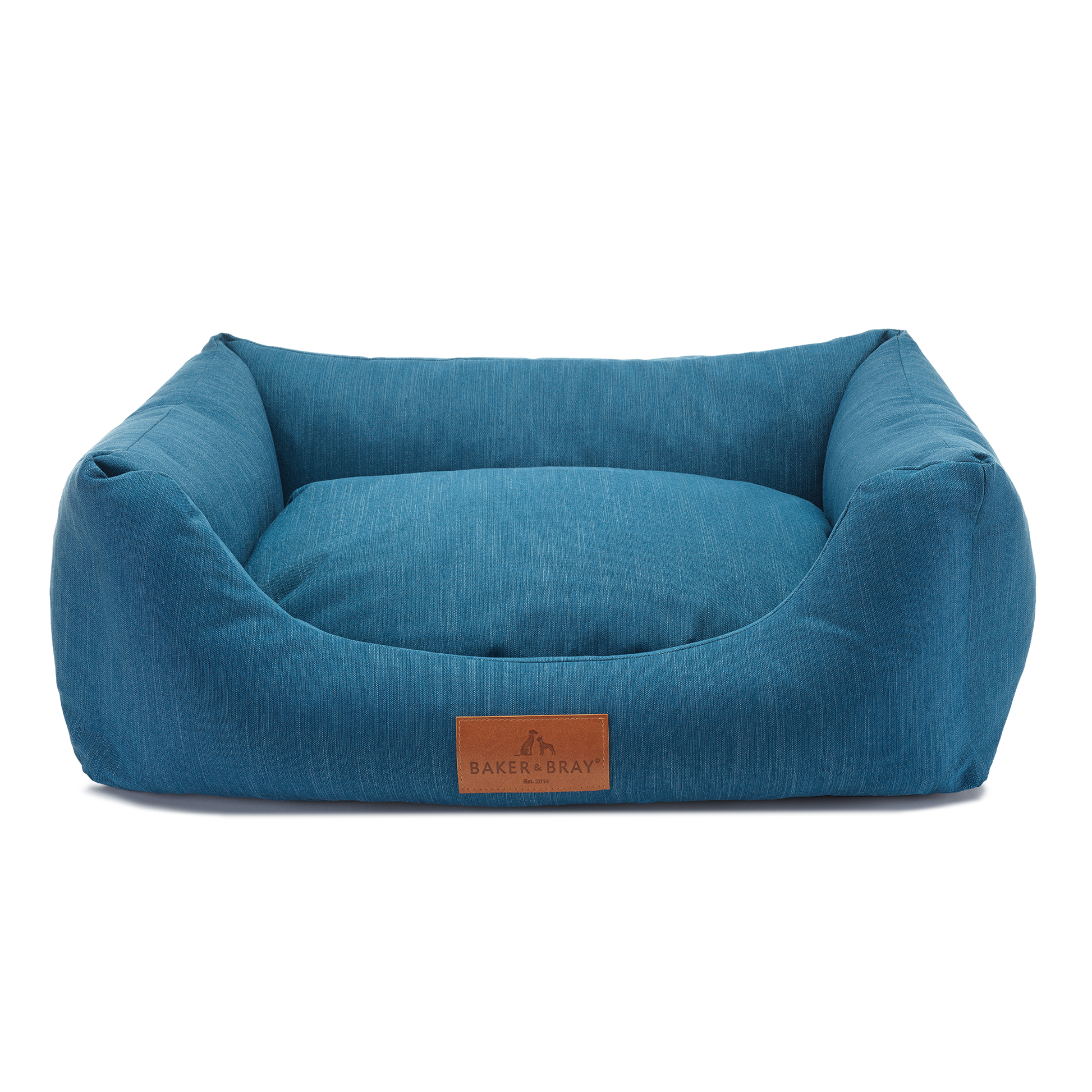 Baker & Bray ultimate orthopaedic dog bed teal blue on white background