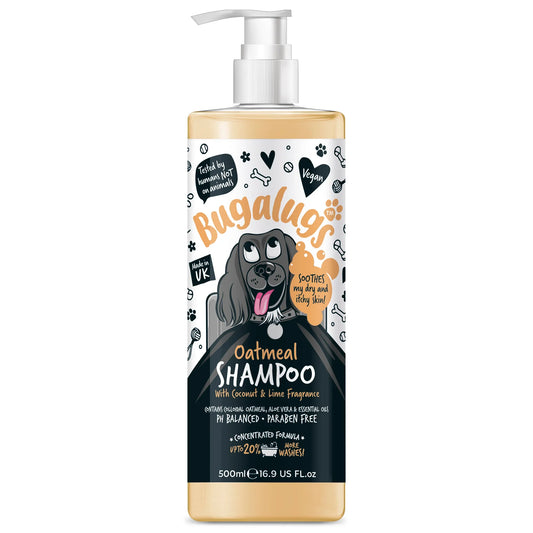 Bugalugs Sensitive Dog Shampoo with Coconut and Lime 500ml bottle