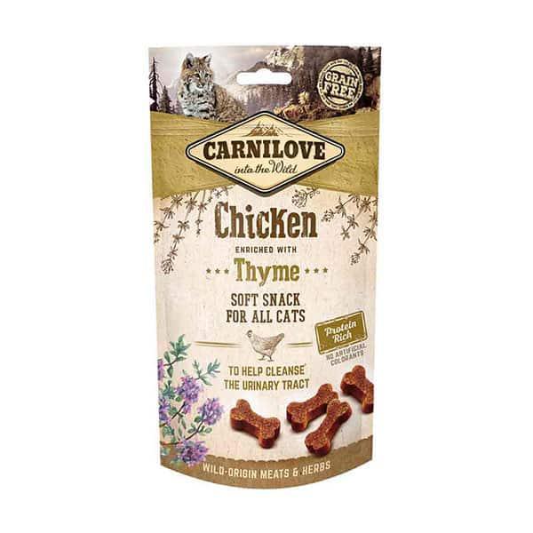 Carnilove Chicken with Thyme Cat Treats pouch