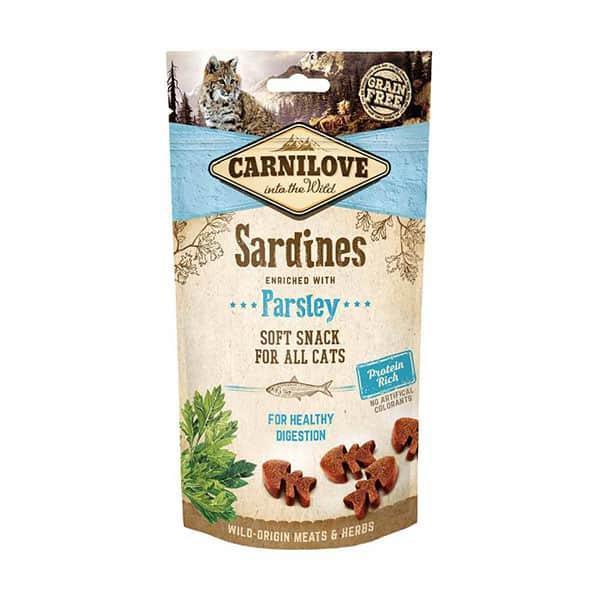 Carnilove Sardine with Parsley Cat Treats pouch