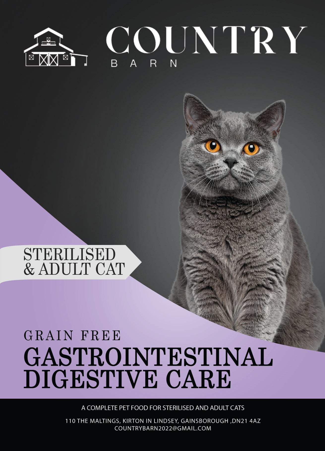 Key benefits of Country Barn Gastrointestinal Digestive Care Dry Cat Food