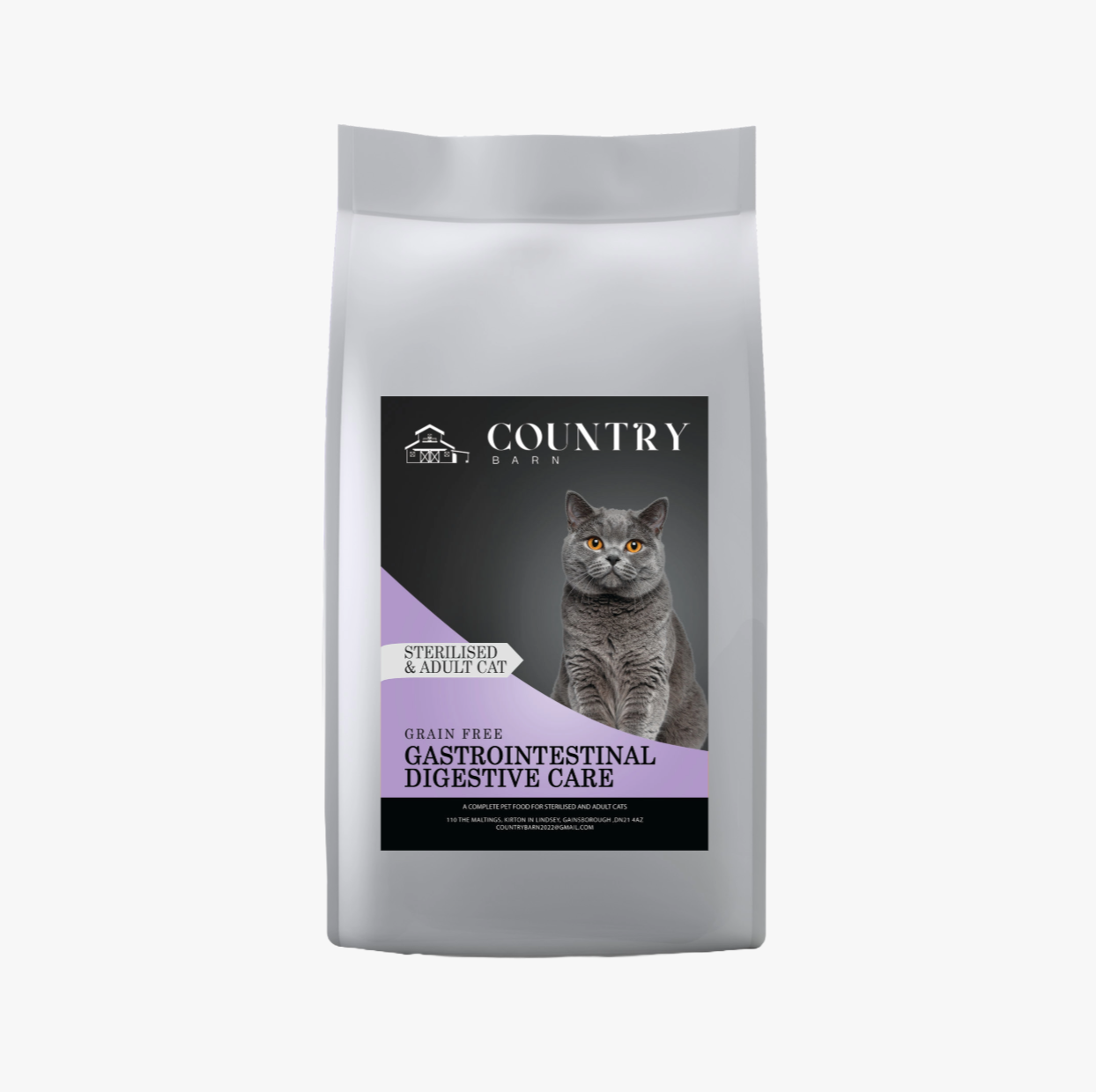 Country Barn Gastrointestinal Digestive Care Dry Cat Food packaging