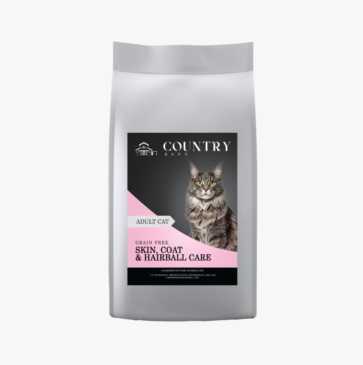 Country Barn Skin, Coat & Hairball Care Dry Cat Food packaging