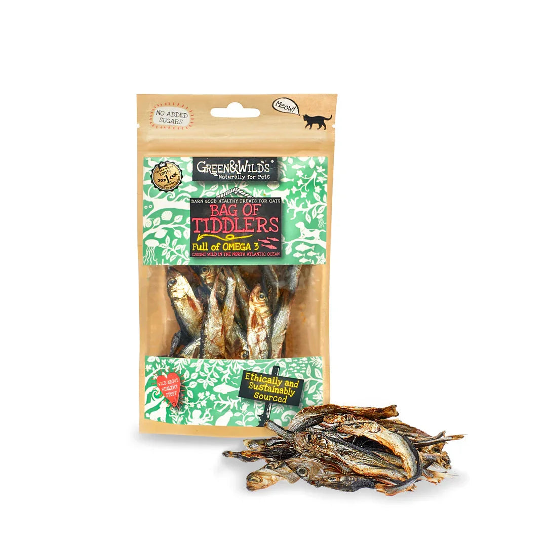 Green & Wild’s Bag of Tiddlers Fish Cat Treats