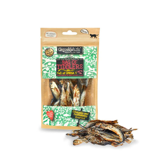 Green & Wild’s Bag of Tiddlers Fish Cat Treats