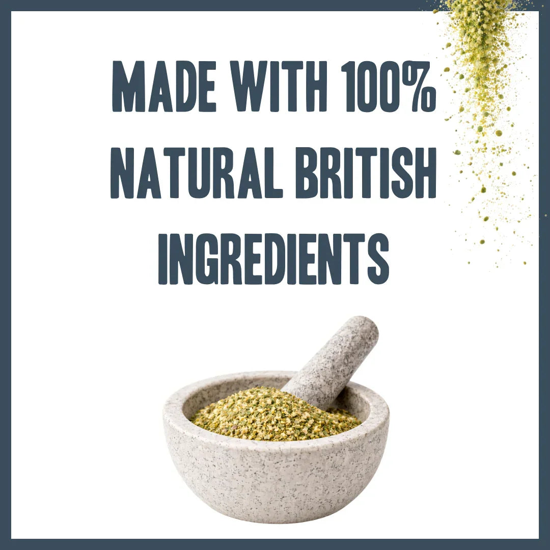 Natural British ingredients used in Herbaflex joint supplements for dogs