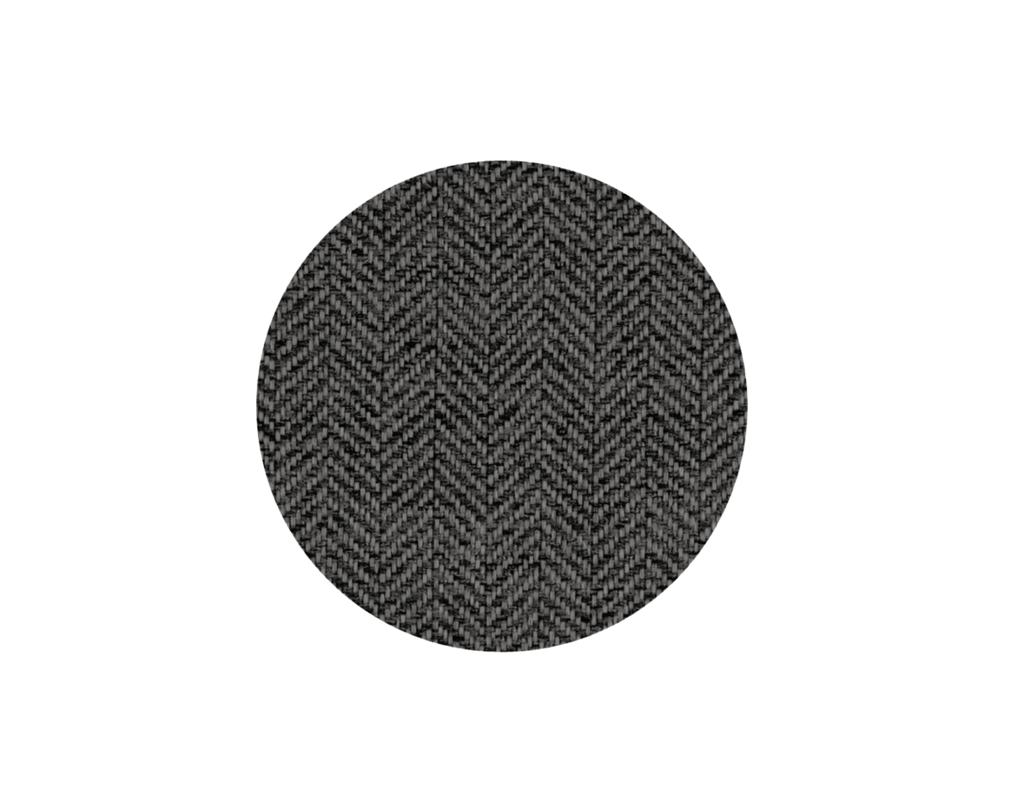 Grey herringbone upholstery fabric used on the Balmoral luxury pillow dog bed.