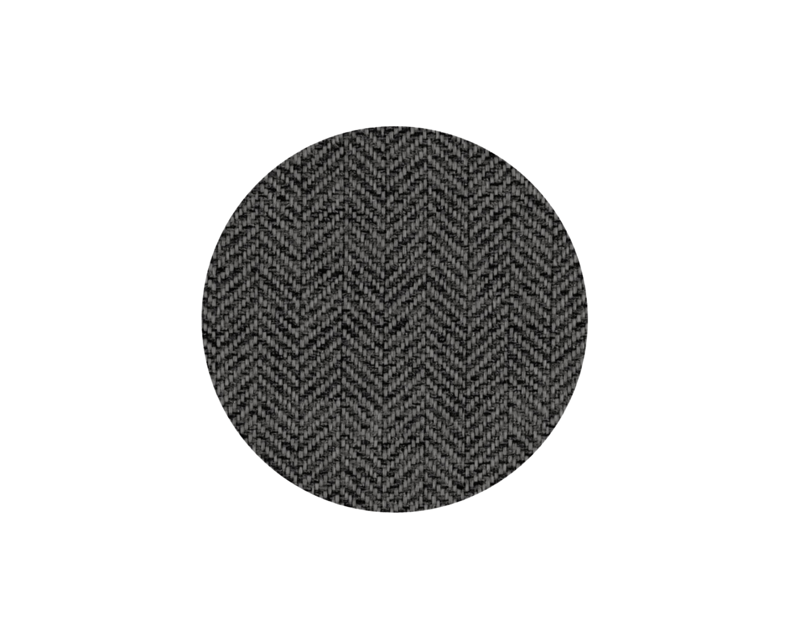 Grey herringbone upholstery fabric used on the Balmoral luxury pillow dog bed.