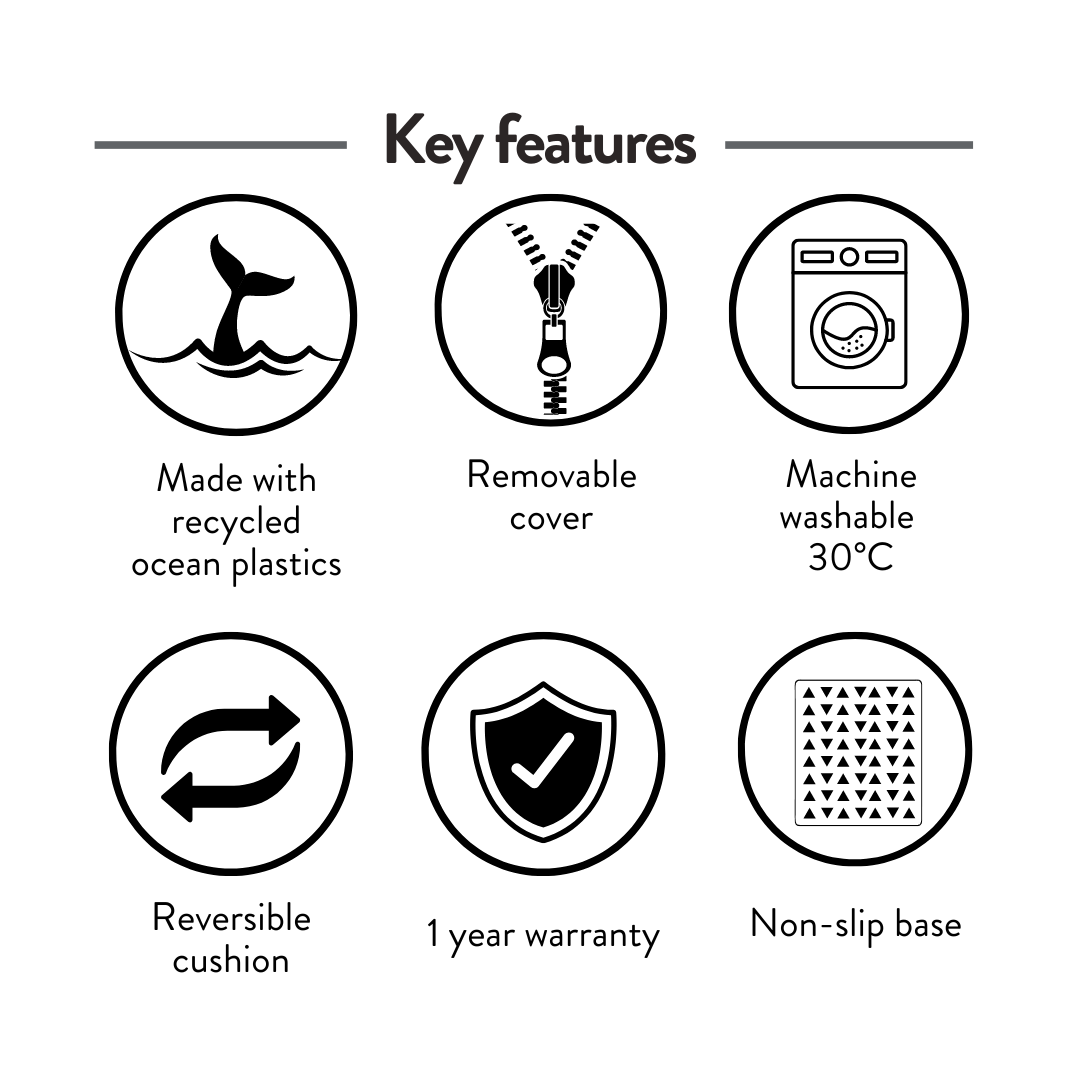 Key features of the Ralph & Co Chatsworth orthopaedic memory foam dog bed