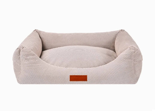 Ralph & Co Chatsworth orthopaedic memory foam dog bed in beige