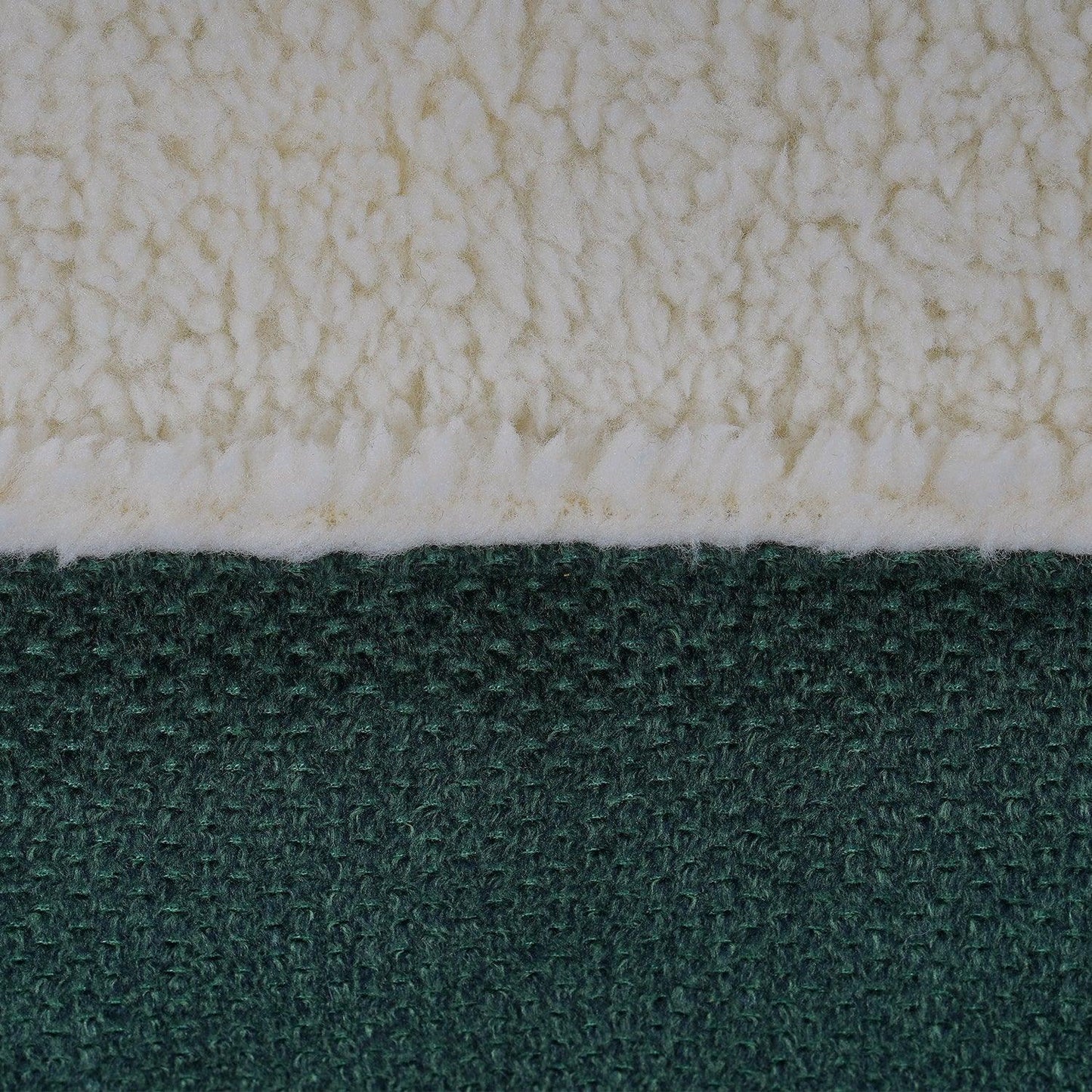 Bottle green upholstery fabric used on the Richmond Luxury Pillow Dog Bed.