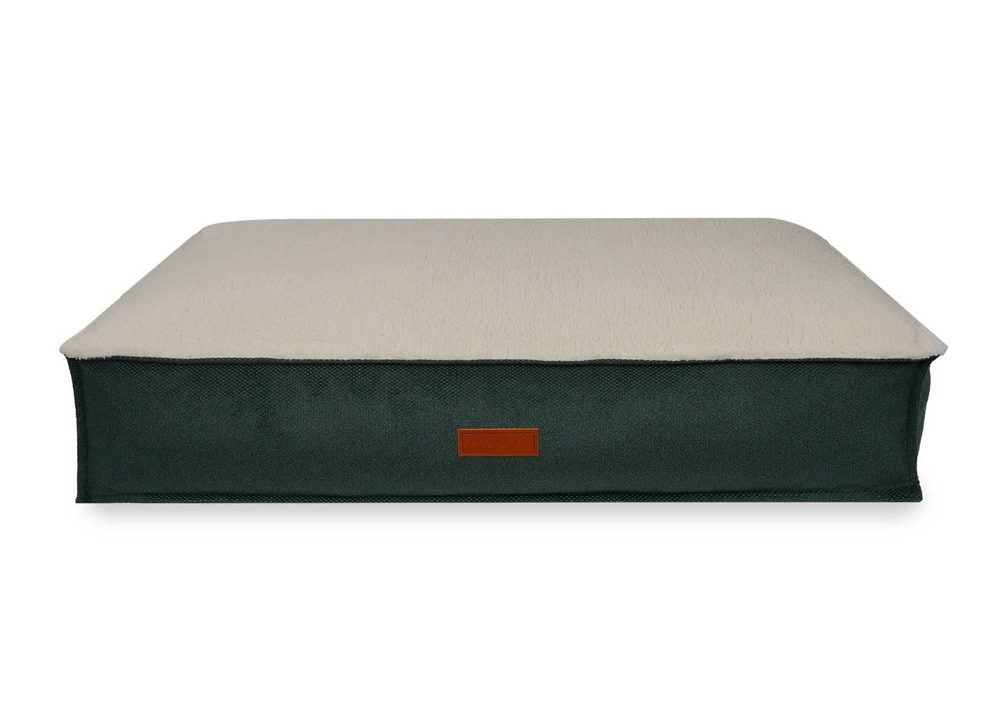 Ralph & Co Richmond Luxury Pillow Dog Bed in bottle green.