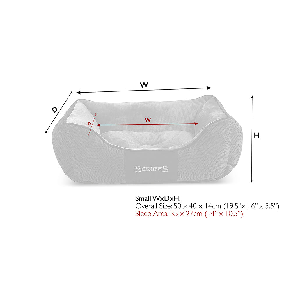 Scruffs Chester box dog bed small size dimensions