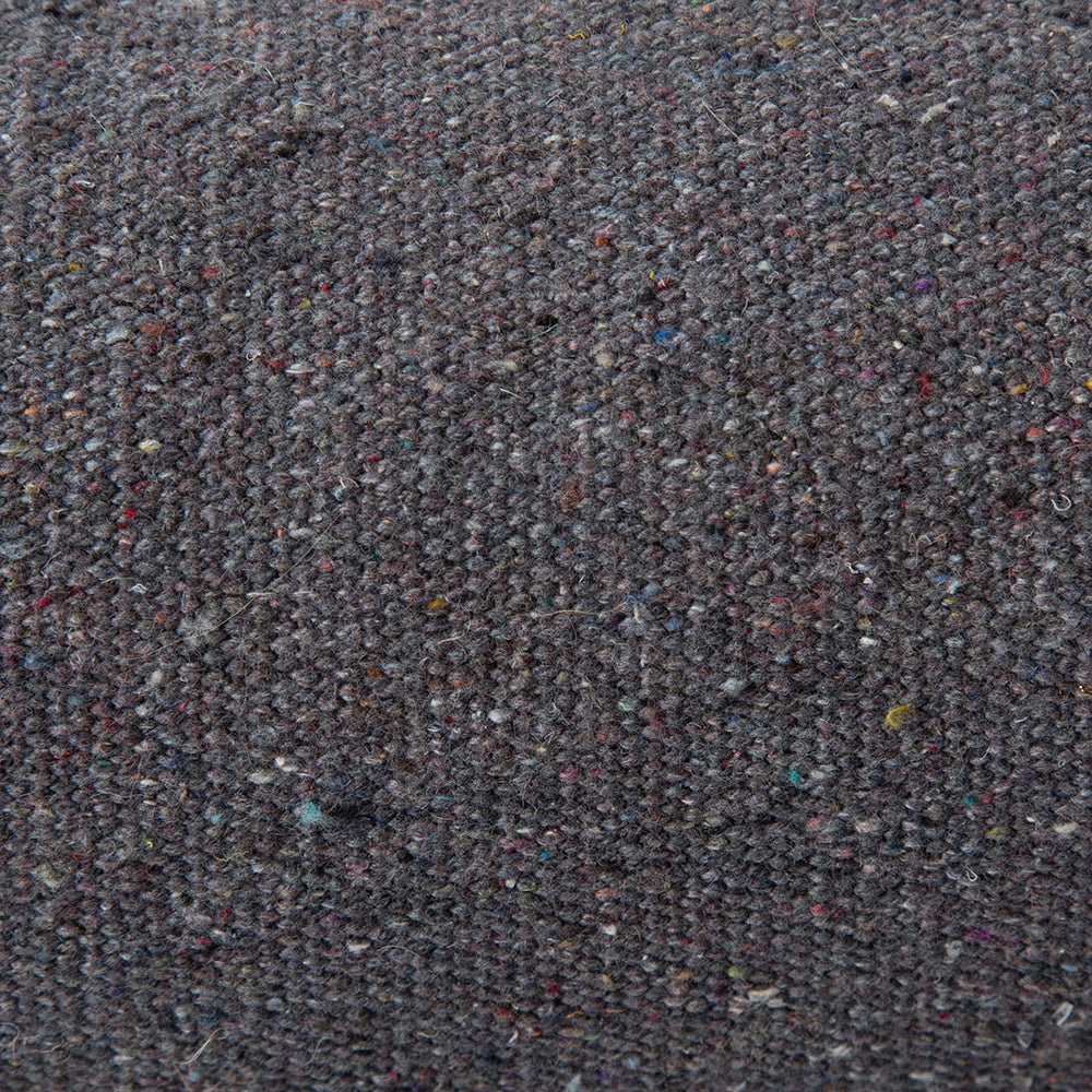 Close up of recycled cotton fabric on Scruffs Eden box dog bed charcoal