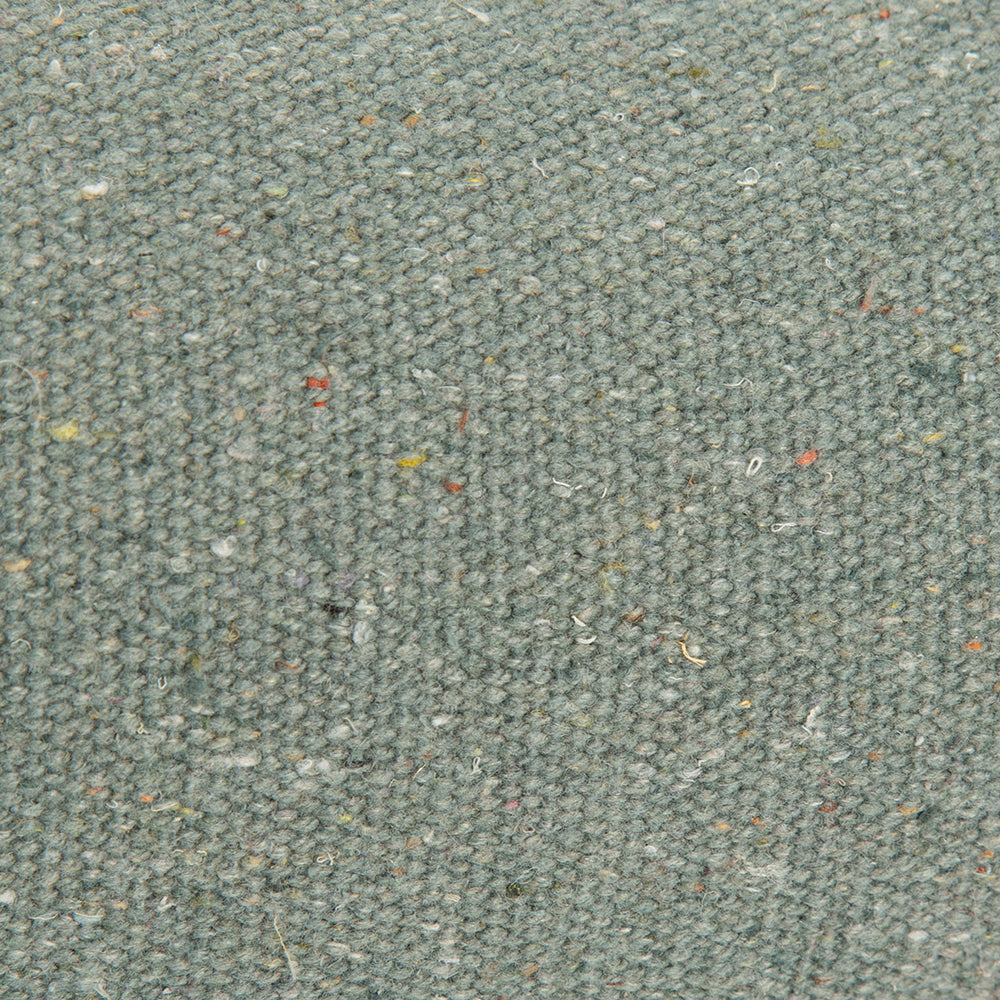 Close up of recycled cotton fabric on Scruffs Eden box dog bed sage green